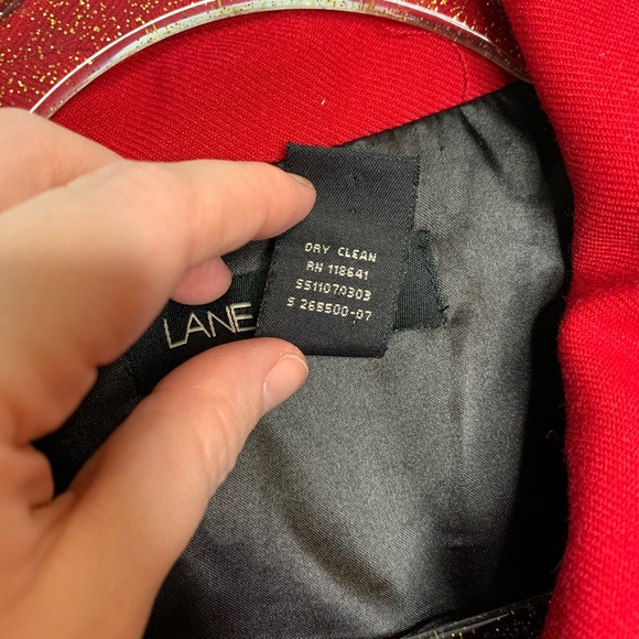 Lane Bryant Red 3/4 Sleeve Jacket - Picture 4 of 8